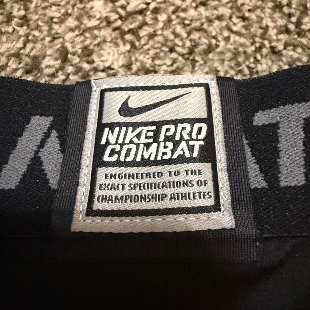 Nike Pro Combat Hyperstrong Padded Compression Shorts Mens XXL Black Dri-FIT - Picture 4 of 4